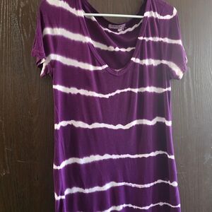 Michael Stars Purple Tie-Dye Women's Top